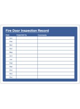 Fire Door Inspection Record