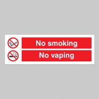 No Smoking - No Vaping - 