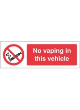 No Vaping in this Vehicle