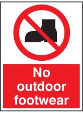 No Outdoor Footwear