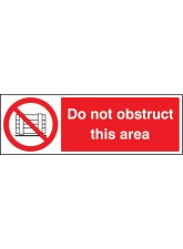 Do Not Obstruct this Area