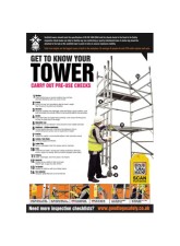 Scaffold Tower Inspection Checklist - Poster (A2)