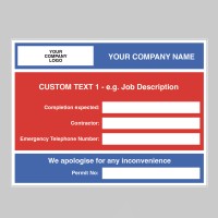 Courtesy Sign - Zintec Drywipe - Courtesy Sign - Zintec Drywipe -