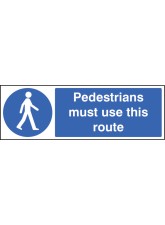 Pedestrians Must Use this Route