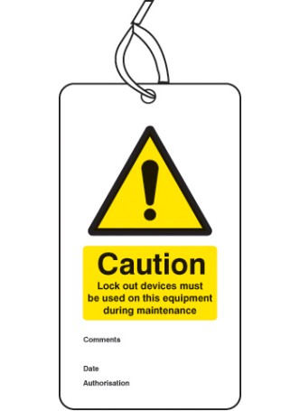 Lockout Tag - Lock Out Device Must be Used On this Equipment (Pack of 10)