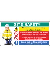 Site Safety - Banner with Eyelets (as 6415) 
