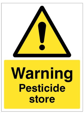 Warning - Pesticide Store