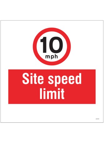 10mph - Site Speed Limit - Add a Logo - Site Saver