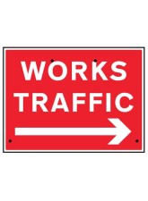 Re-Flex Sign - Works Traffic Arrow Right