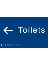 Braille - Toilets - Arrow Left