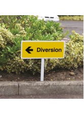 Diversion - Arrow Left - Verge Sign