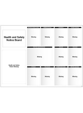 Site Notice Board with Doc Wallets (Health & Safety)
