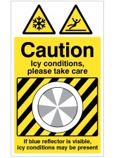 Ice Detector - Caution - Icy Conditions