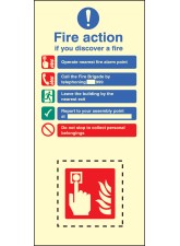 Fire Action & Call Point Set - Operate Alarm - Phone Brigade - Leave Building