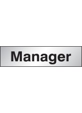 Manager - Engraved Aluminium Effect