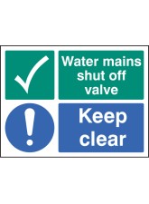 Water Mains Shut Off Valve - Keep Clear