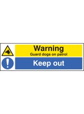 Warning - Guard Dogs On Patrol - Keep Out