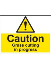 Caution - Grass Cutting in Progress