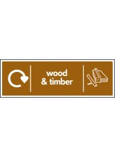 Wood & Timber - WRAP Recycling Sign