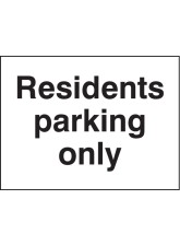 Residents Parking Only