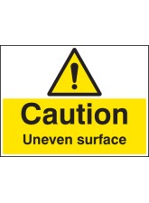 Caution - Uneven Surface