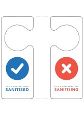 Sanitised / Requires Sanitising Door Hanger