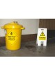 Caution - Hazardous Spill - Lightweight Self Standing Sign