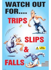 Trips Slips and Falls Poster