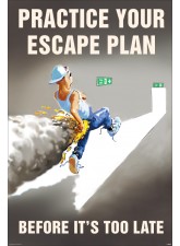 Practice Your Escape Plan Poster