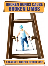 Broken Rungs Cause Broken Limbs Poster