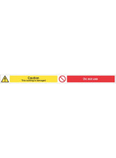 Caution Damaged Racking - Do Not Use