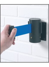 3 Metre Retractable Wall Mounted Barrier - Plain Colour Options