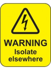 Warning Isolate Elsewhere Labels